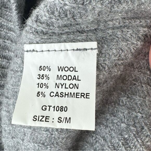 Sori V-Neck Wool Cashmere Blend Dolman Sweater - Picture 7 of 7